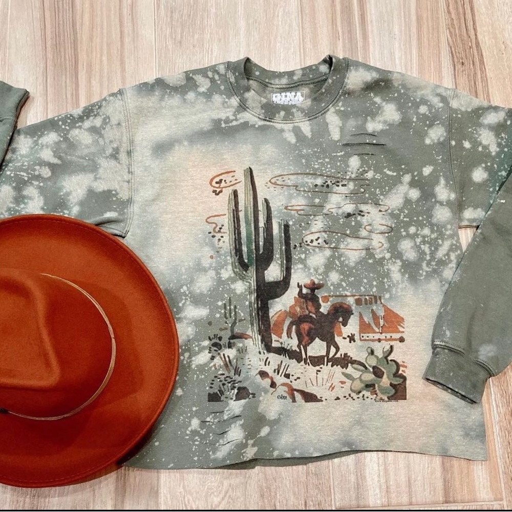 Cowboy cactus sweatshirt